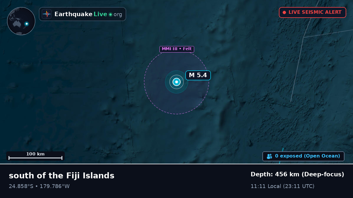 South Pacific Ocean (Kermadec Islands)