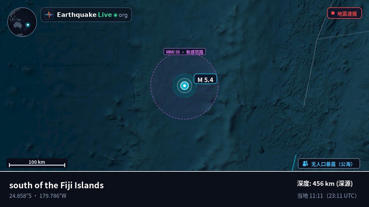 南太平洋 (Kermadec Islands)