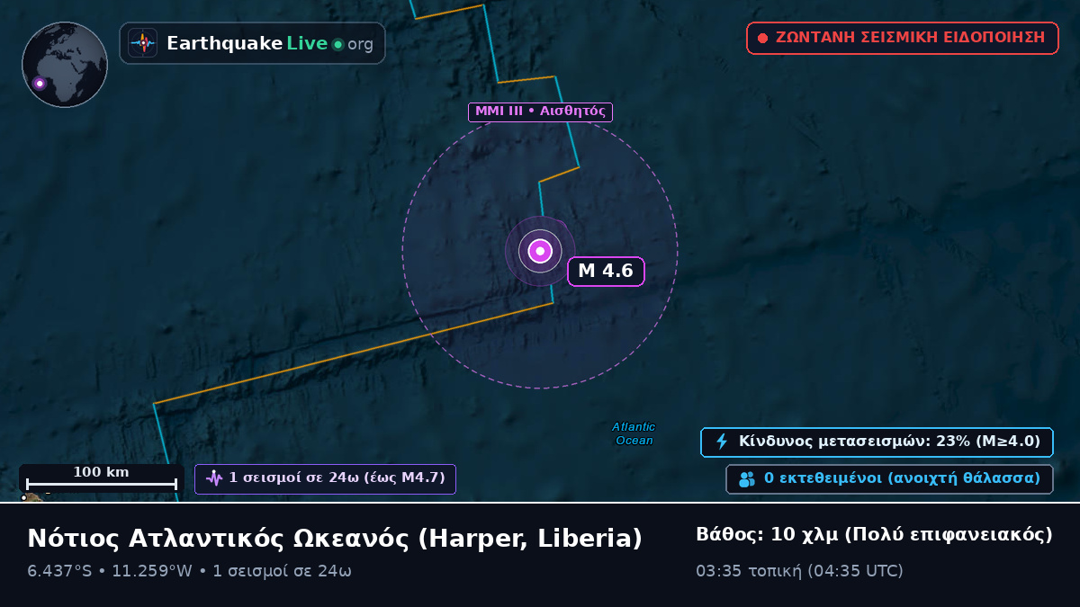 Νότιος Ατλαντικός Ωκεανός (Liberia)