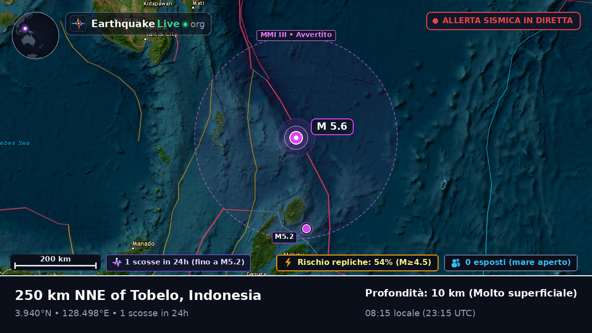 Oceano Pacifico settentrionale (Indonesia)