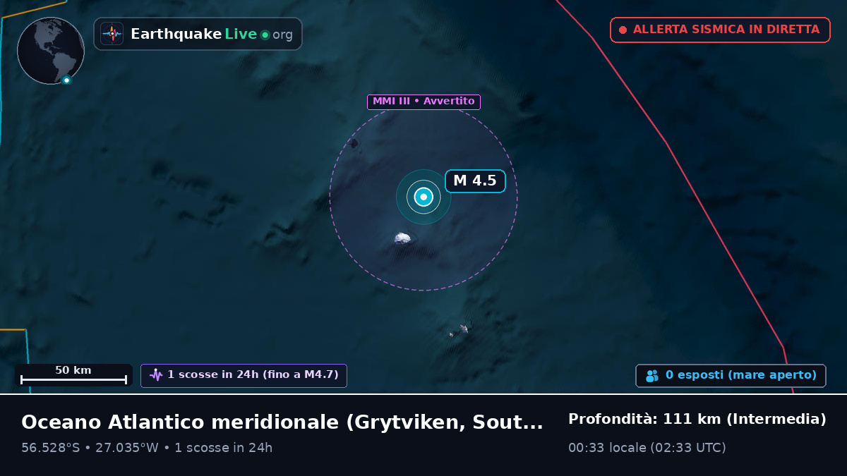 Oceano Atlantico meridionale (South Georgia and the Islands)