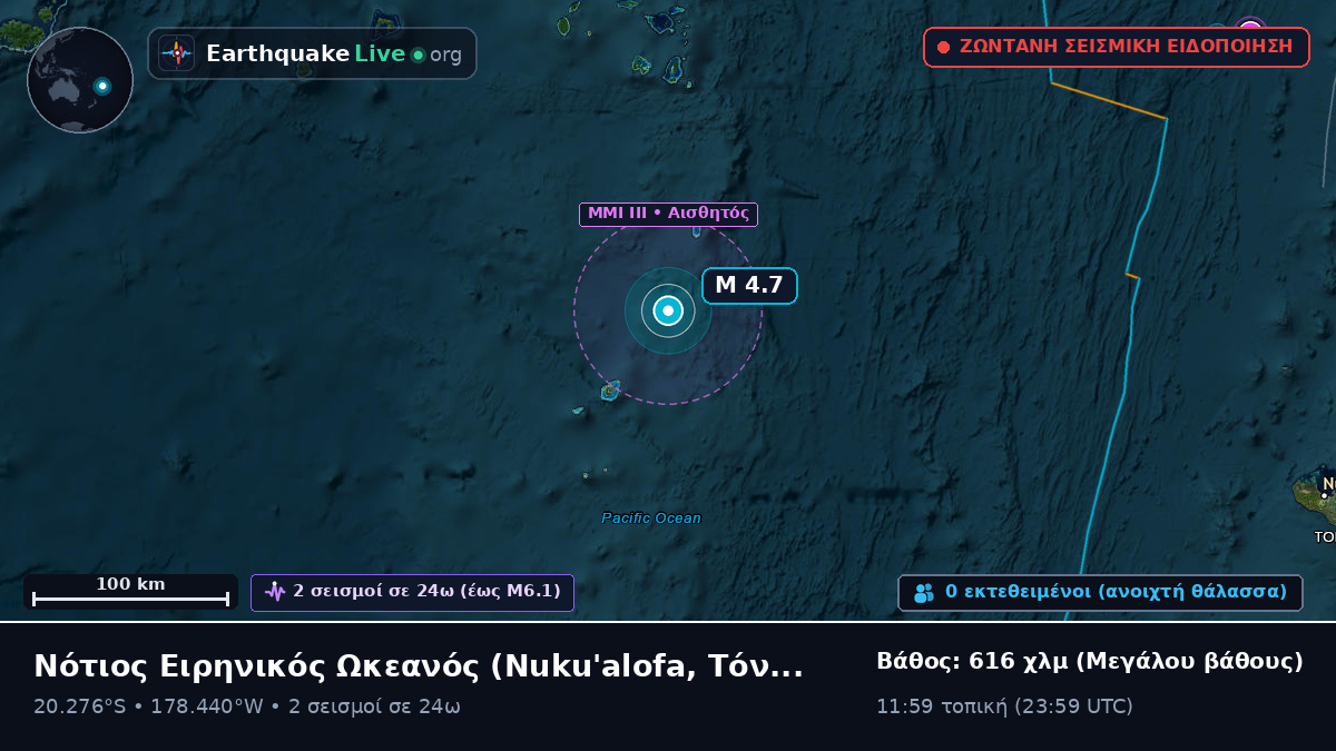 Νότιος Ειρηνικός Ωκεανός (Τόνγκα)