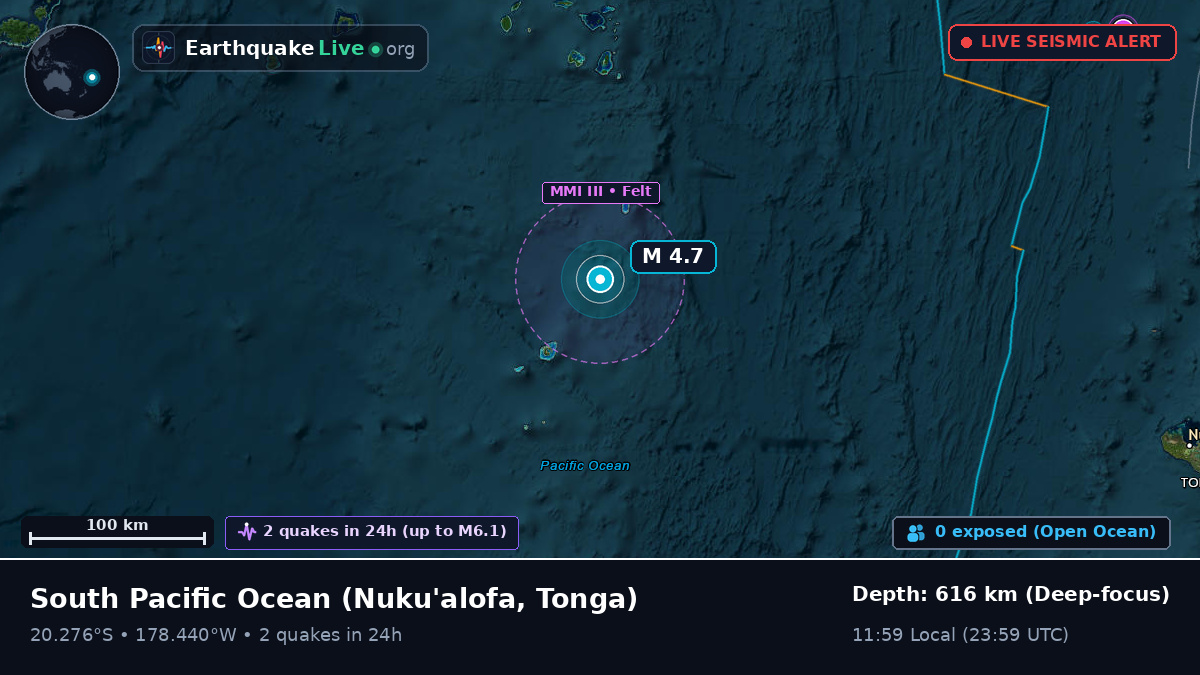 South Pacific Ocean (Tonga)