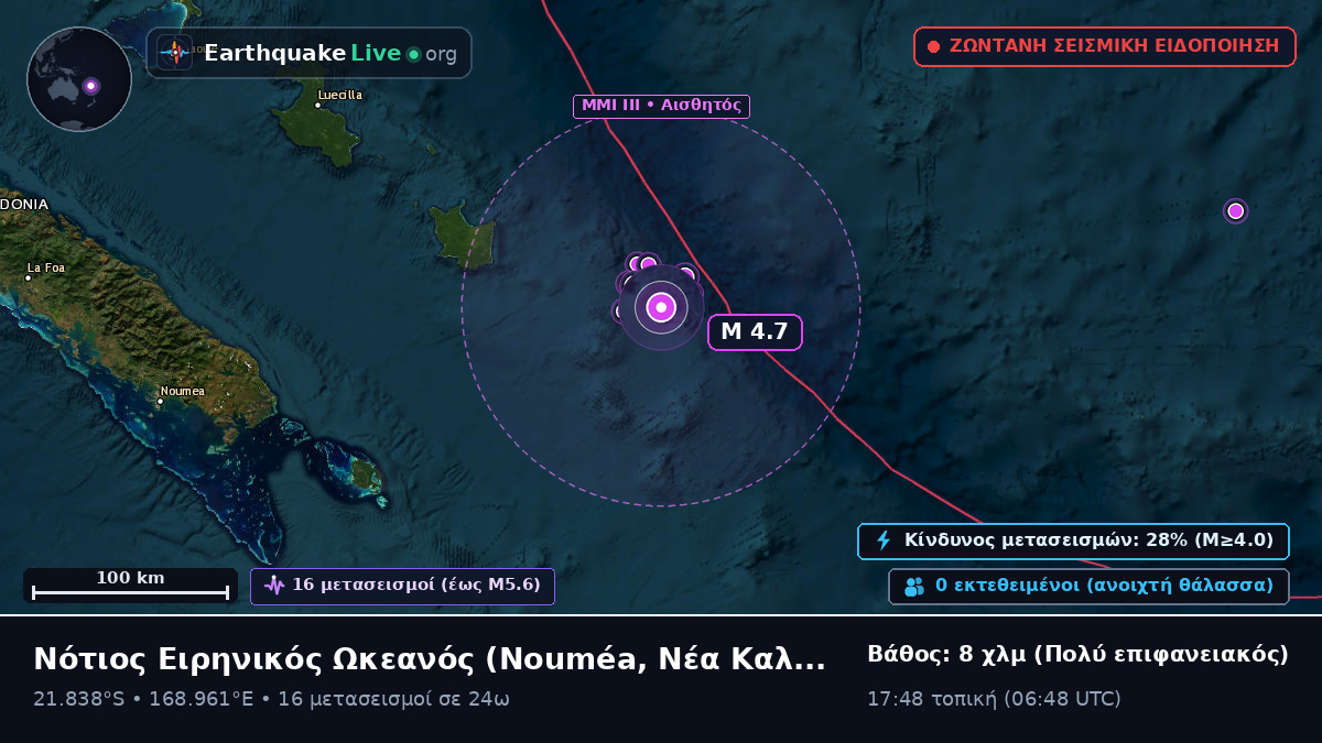 Νότιος Ειρηνικός Ωκεανός (Νέα Καληδονία)