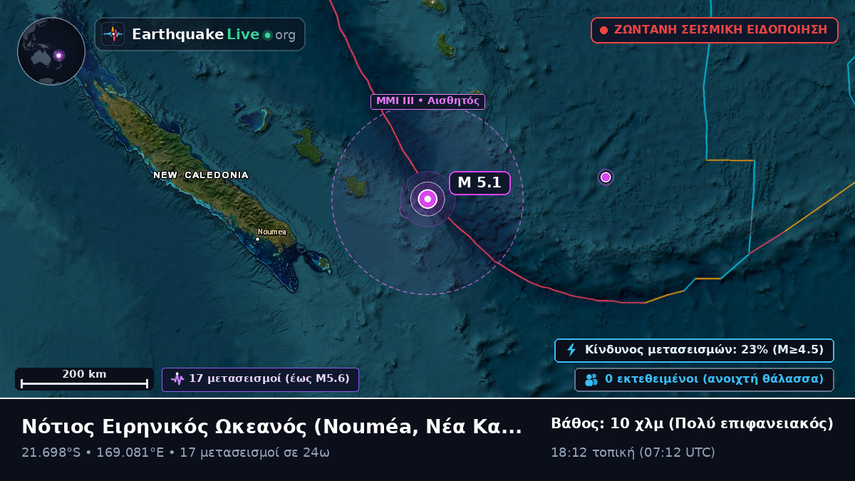 Νότιος Ειρηνικός Ωκεανός (Νέα Καληδονία)