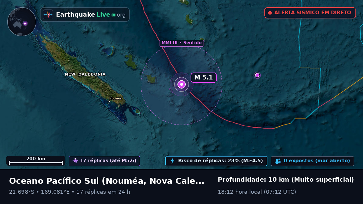 Oceano Pacífico Sul (Nova Caledónia)