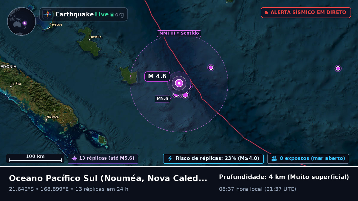Oceano Pacífico Sul (Nova Caledónia)