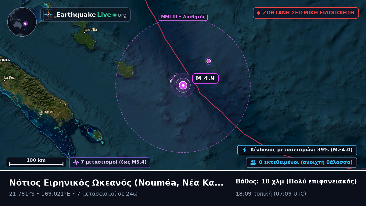 Νότιος Ειρηνικός Ωκεανός (Νέα Καληδονία)