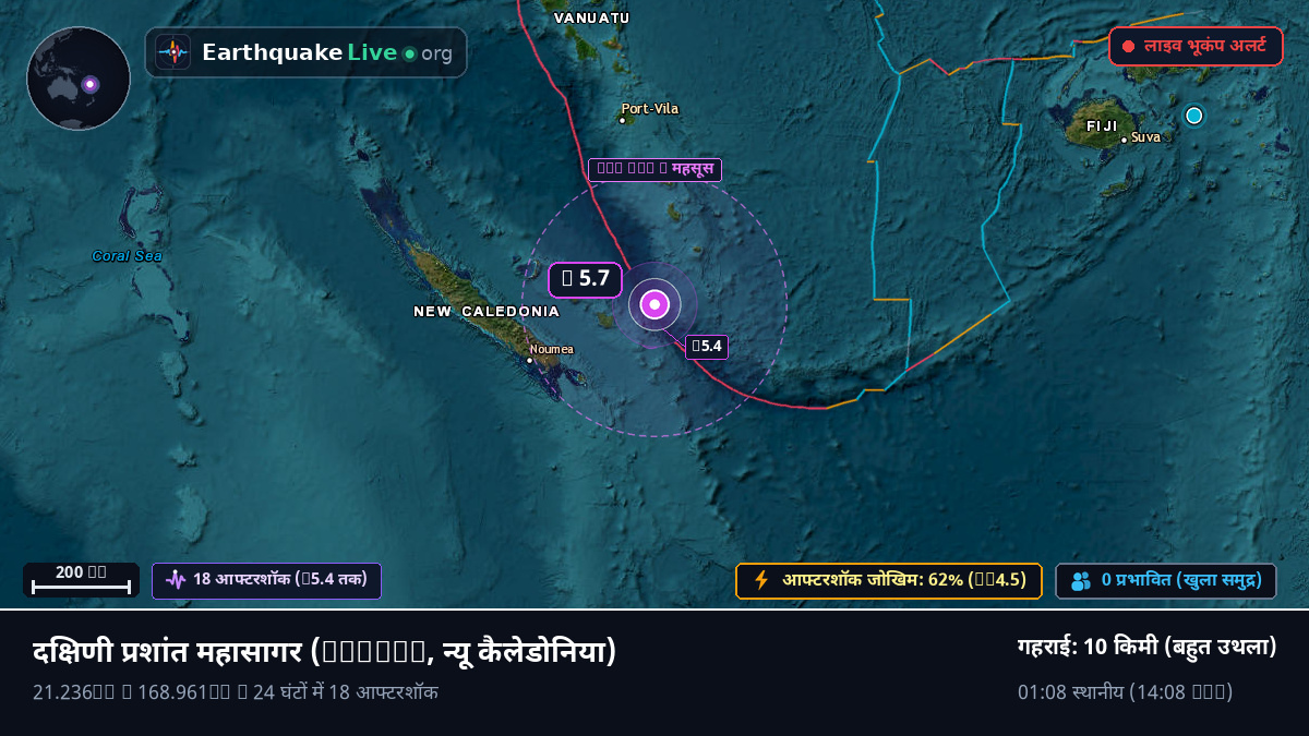 दक्षिणी प्रशांत महासागर (न्यू कैलेडोनिया)