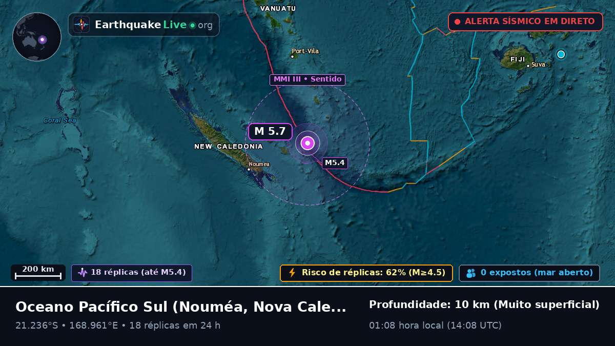 Oceano Pacífico Sul (Nova Caledónia)