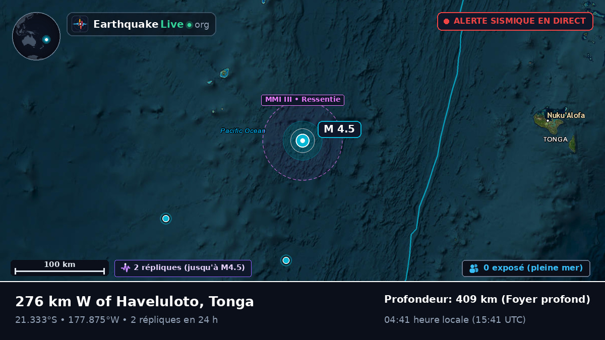 Océan Pacifique Sud (Tonga)
