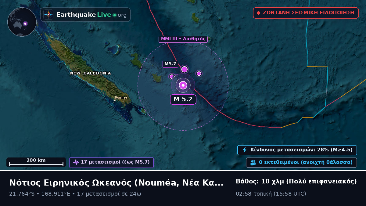 Νότιος Ειρηνικός Ωκεανός (Νέα Καληδονία)