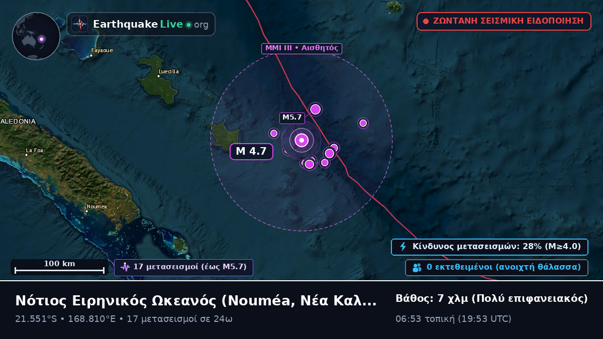 Νότιος Ειρηνικός Ωκεανός (Νέα Καληδονία)