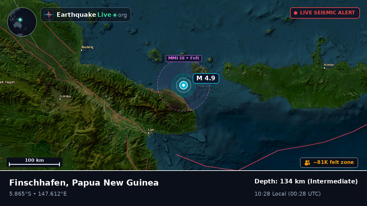Off the coast of Lae, Papua New Guinea