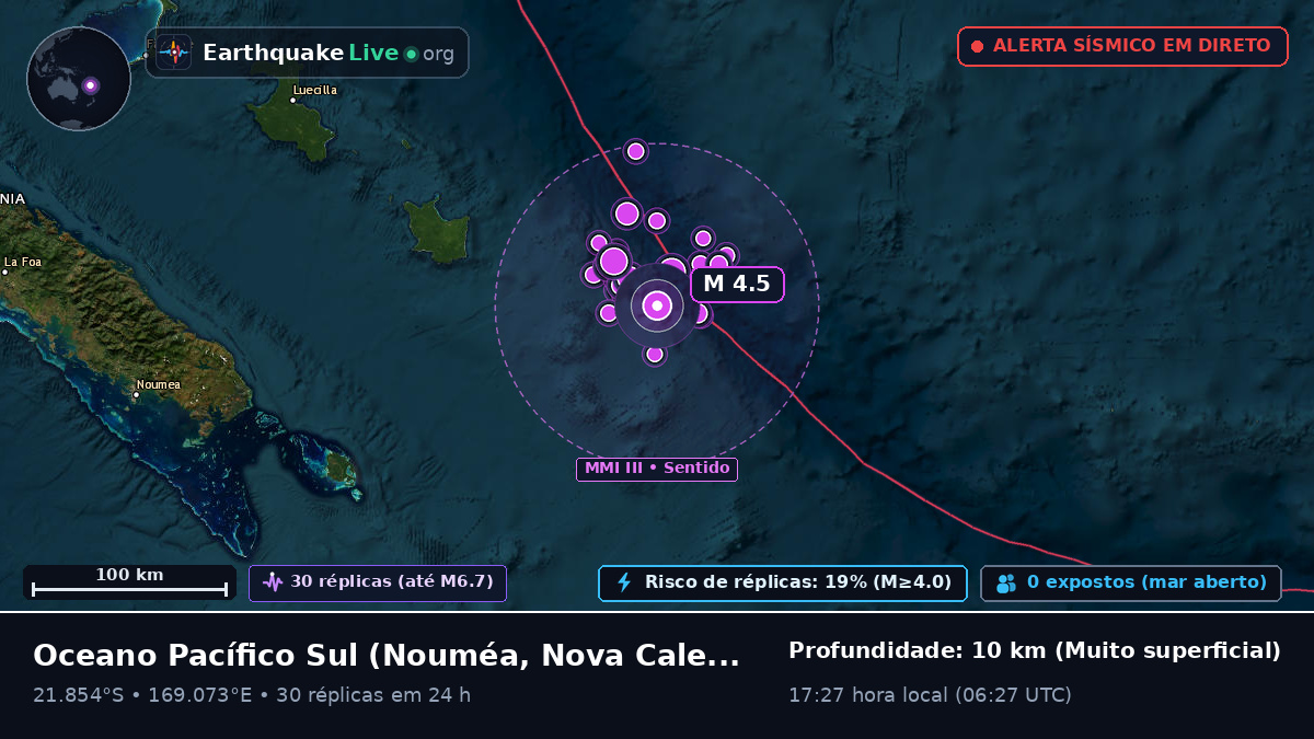 Oceano Pacífico Sul (Nova Caledónia)