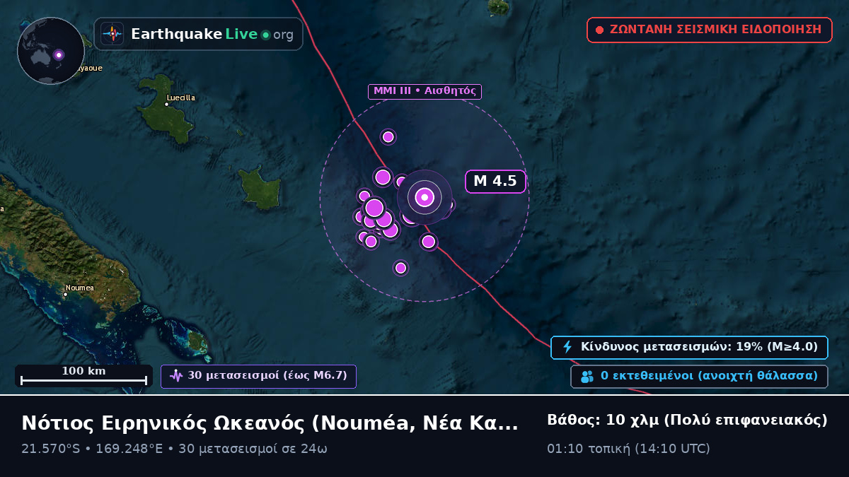 Νότιος Ειρηνικός Ωκεανός (Νέα Καληδονία)