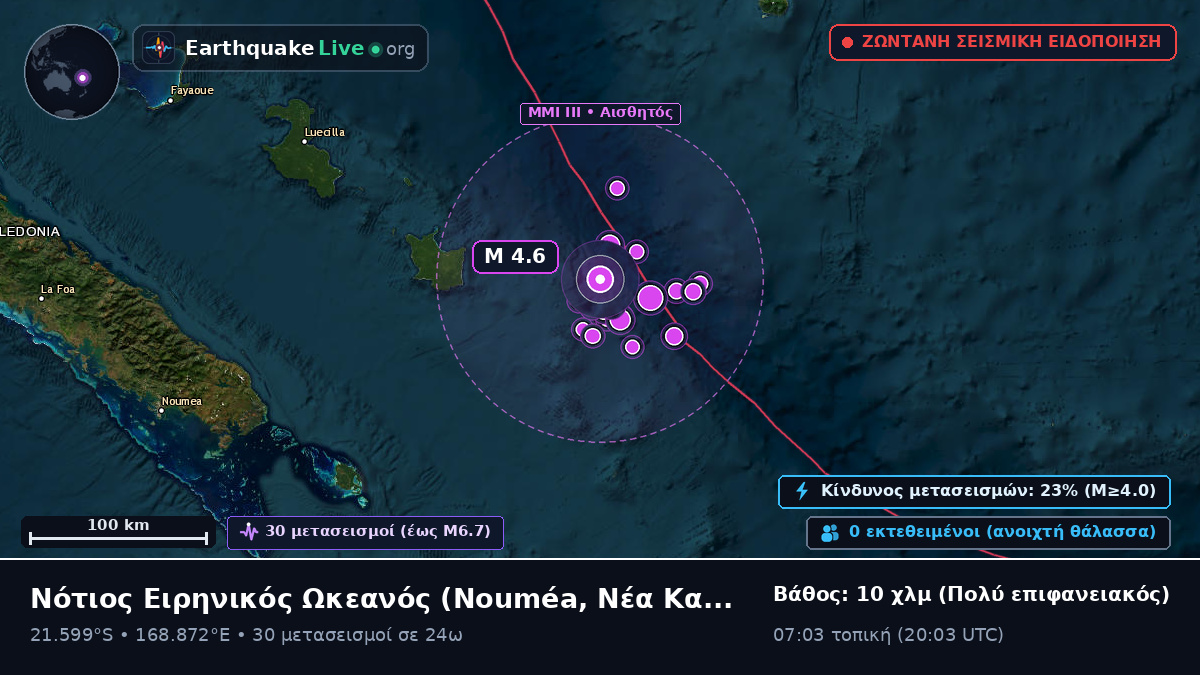 Νότιος Ειρηνικός Ωκεανός (Νέα Καληδονία)
