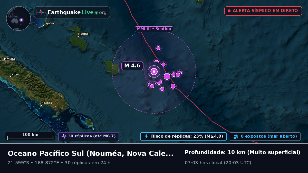 Oceano Pacífico Sul (Nova Caledónia)