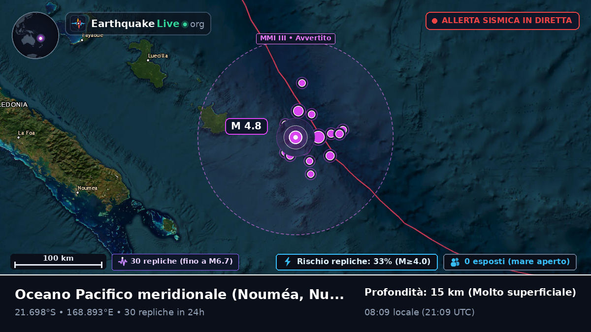 Oceano Pacifico meridionale (Nuova Caledonia)