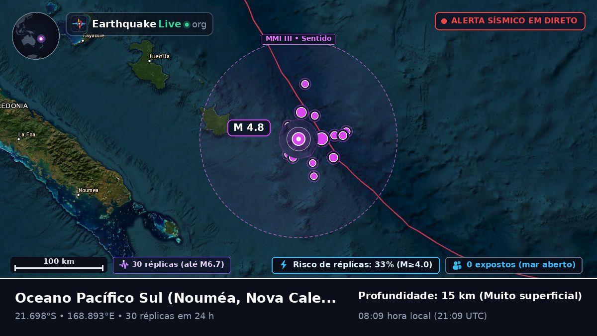 Oceano Pacífico Sul (Nova Caledónia)