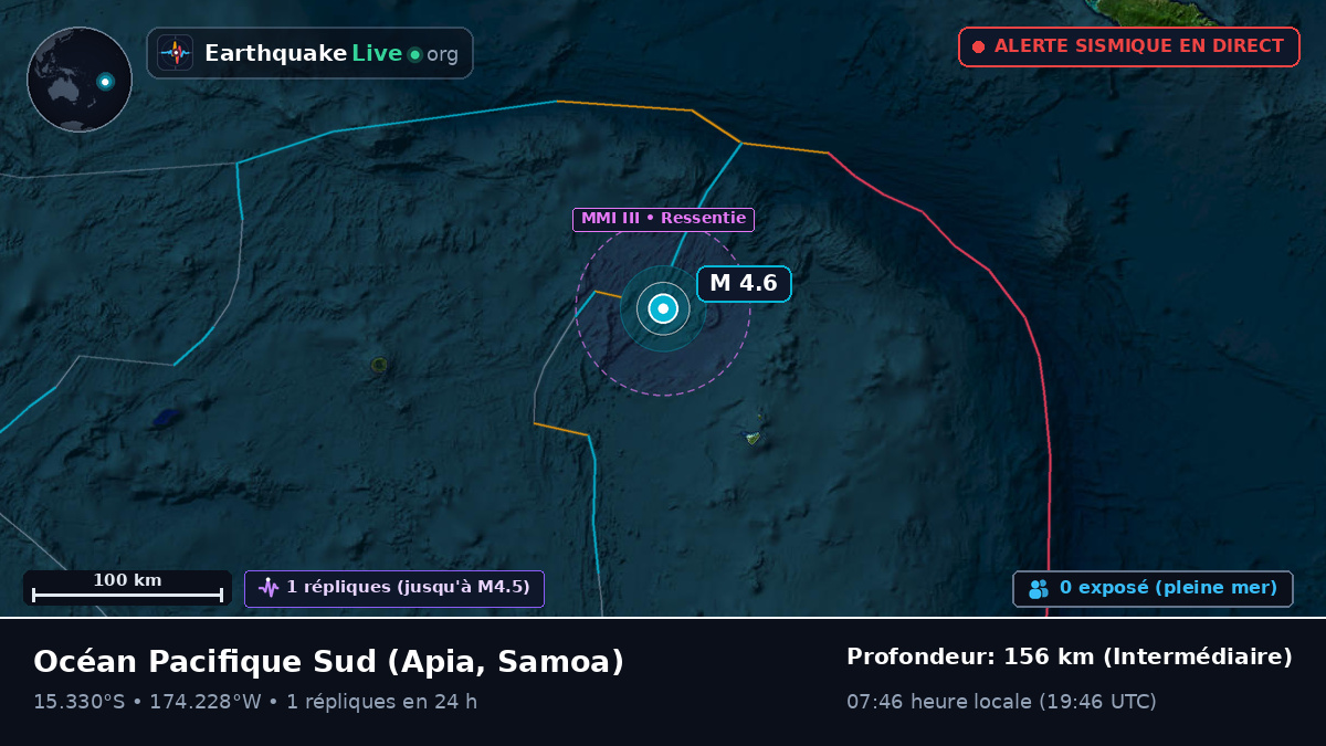 Océan Pacifique Sud (Samoa)