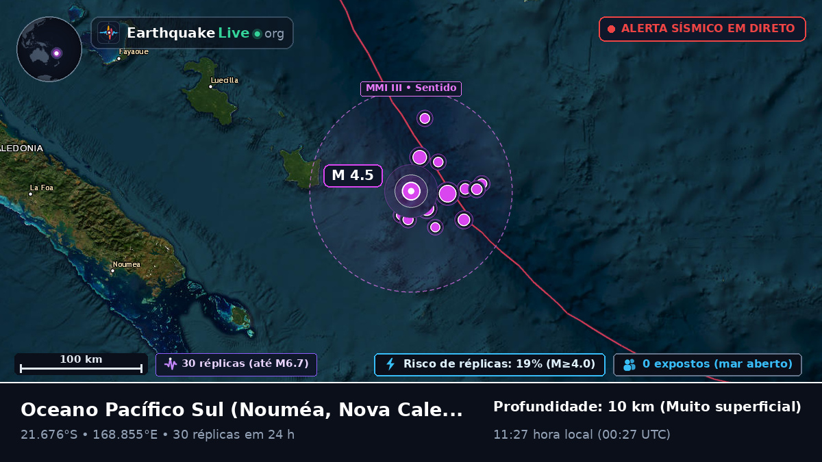 Oceano Pacífico Sul (Nova Caledónia)