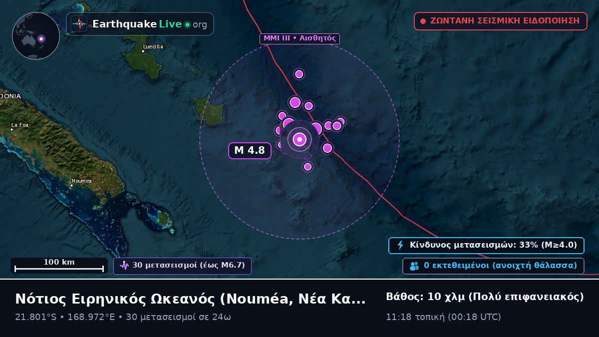Νότιος Ειρηνικός Ωκεανός (Νέα Καληδονία)