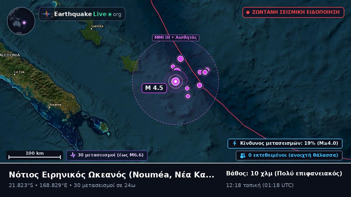 Νότιος Ειρηνικός Ωκεανός (Νέα Καληδονία)