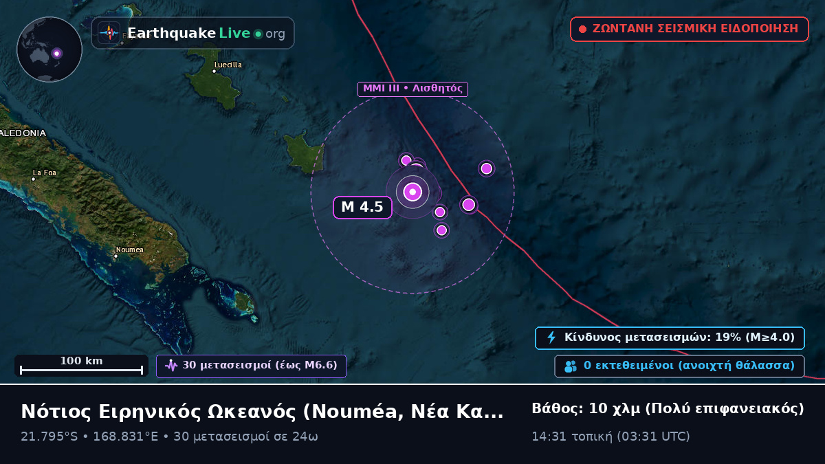Νότιος Ειρηνικός Ωκεανός (Νέα Καληδονία)