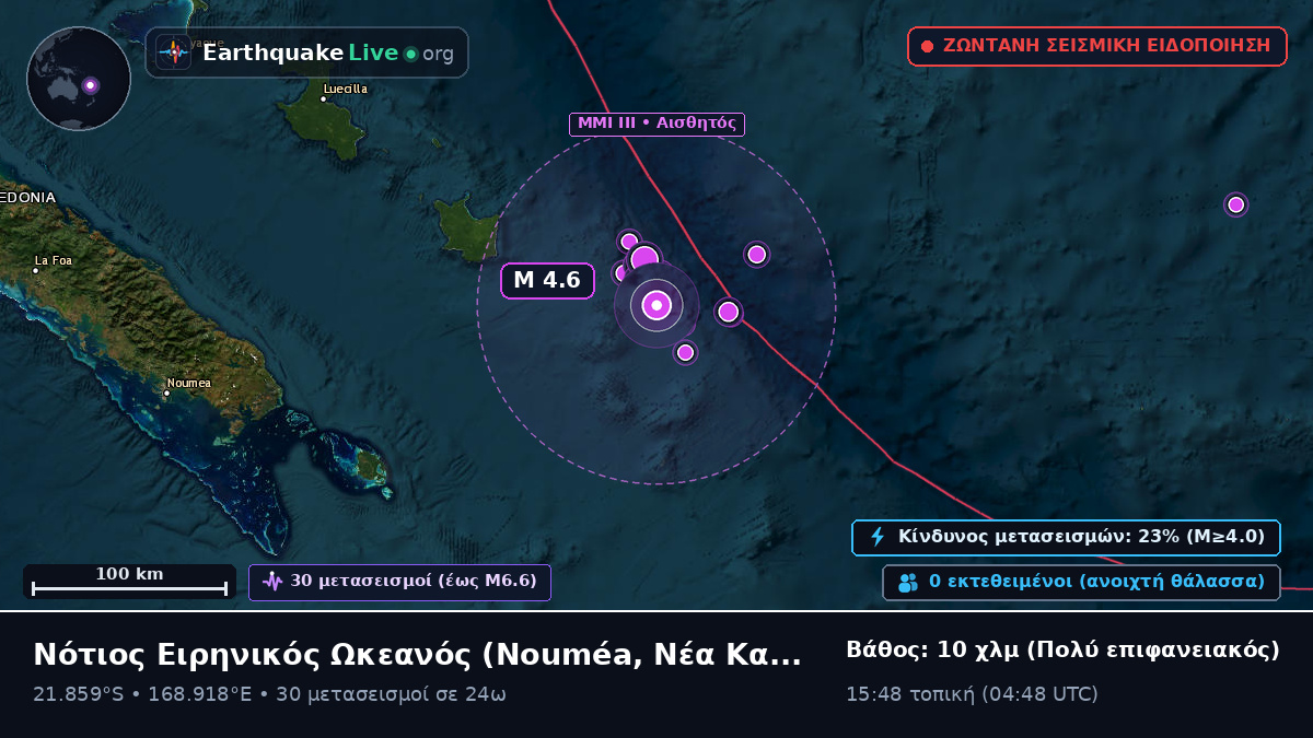 Νότιος Ειρηνικός Ωκεανός (Νέα Καληδονία)