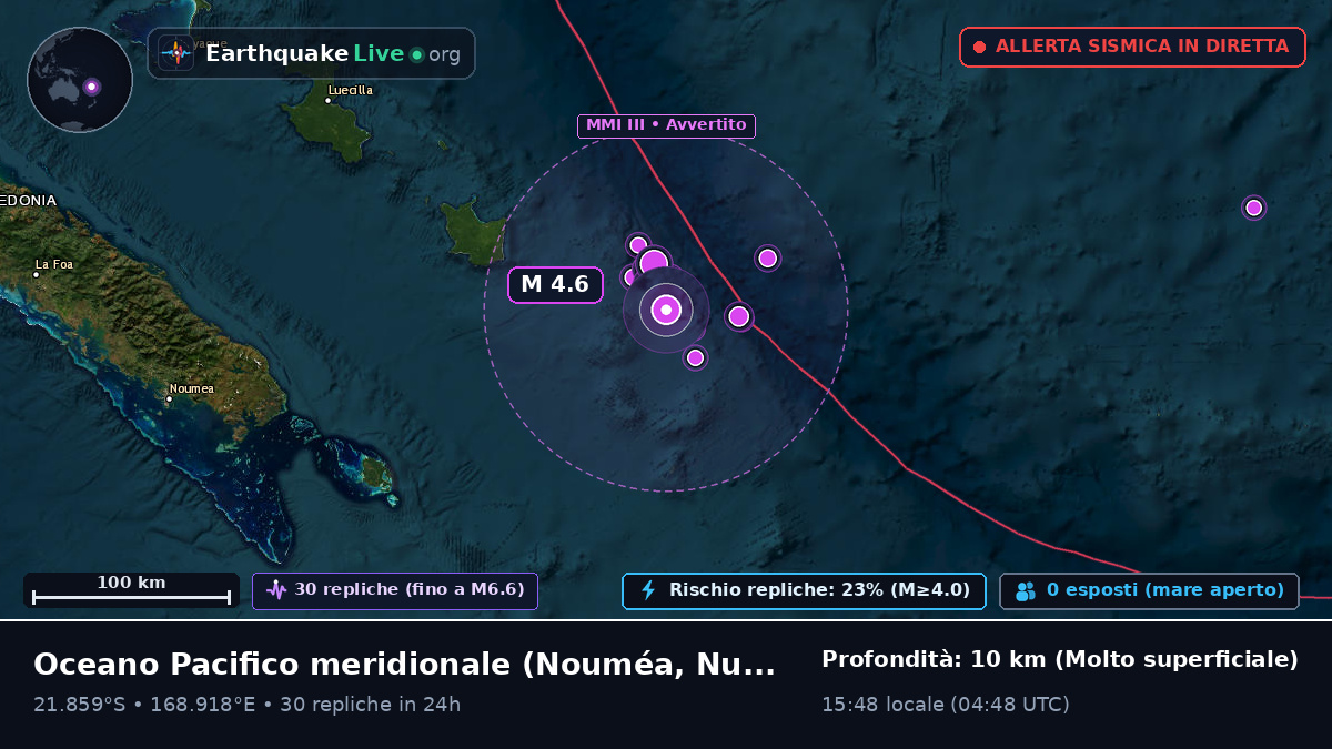 Oceano Pacifico meridionale (Nuova Caledonia)