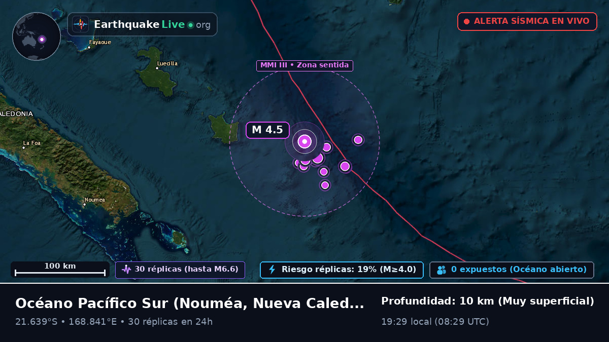 Océano Pacífico Sur (Nueva Caledonia)
