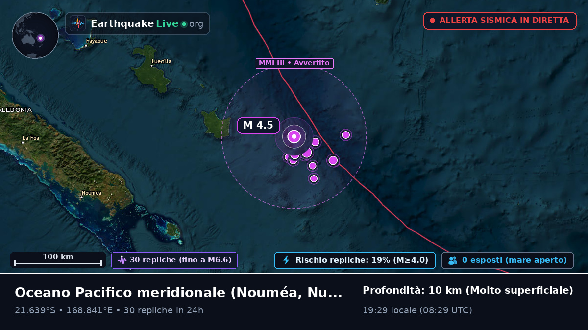 Oceano Pacifico meridionale (Nuova Caledonia)