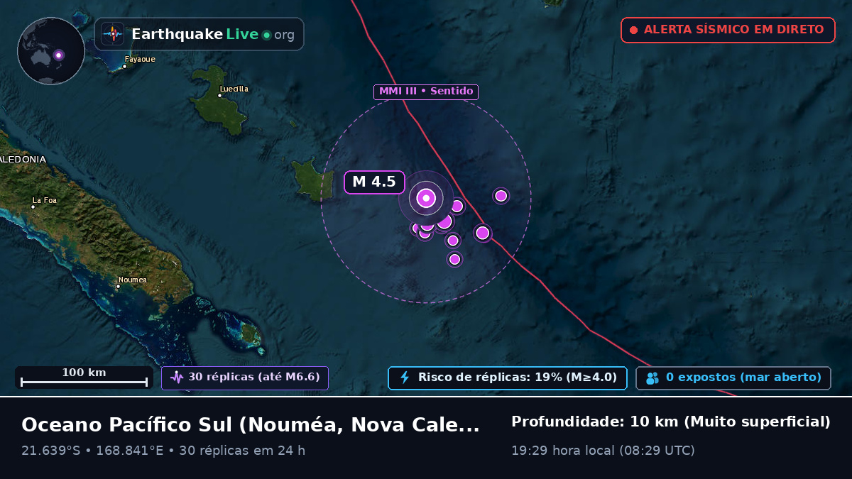 Oceano Pacífico Sul (Nova Caledónia)