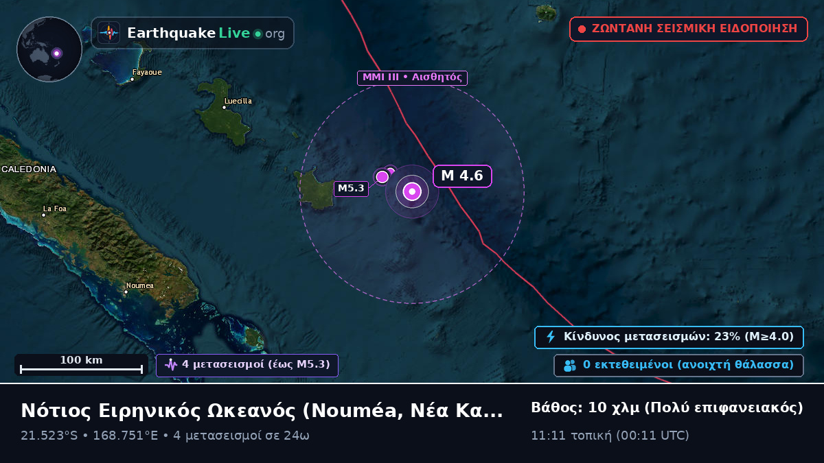 Νότιος Ειρηνικός Ωκεανός (Νέα Καληδονία)