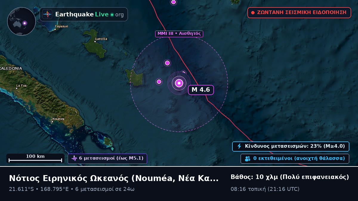 Νότιος Ειρηνικός Ωκεανός (Νέα Καληδονία)