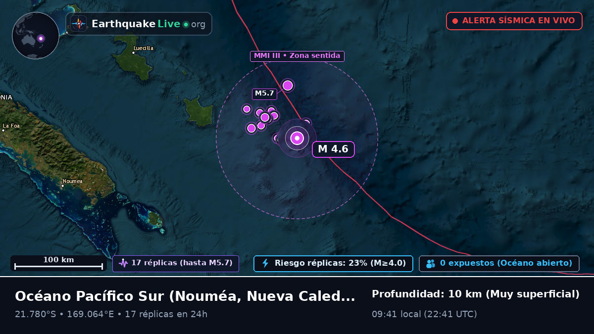 Océano Pacífico Sur (Nueva Caledonia)