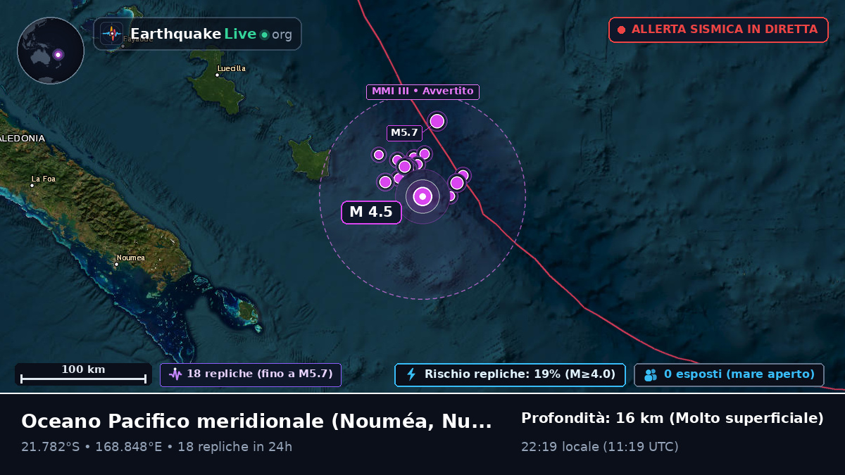 Oceano Pacifico meridionale (Nuova Caledonia)
