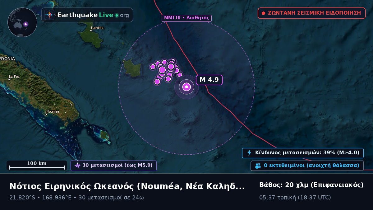 Νότιος Ειρηνικός Ωκεανός (Νέα Καληδονία)