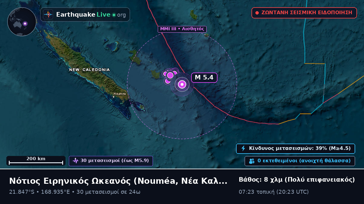 Νότιος Ειρηνικός Ωκεανός (Νέα Καληδονία)