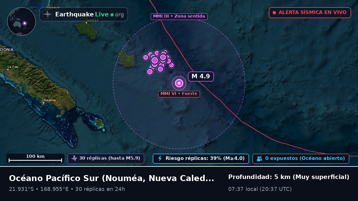 Océano Pacífico Sur (Nueva Caledonia)