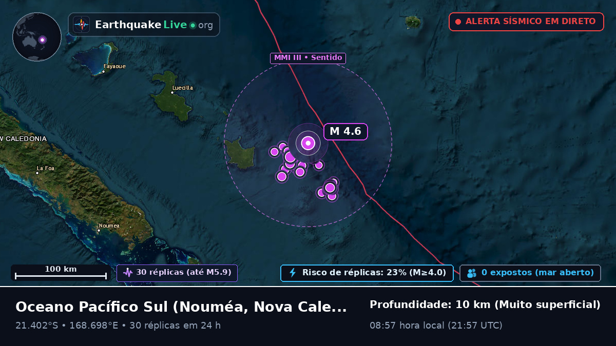 Oceano Pacífico Sul (Nova Caledónia)