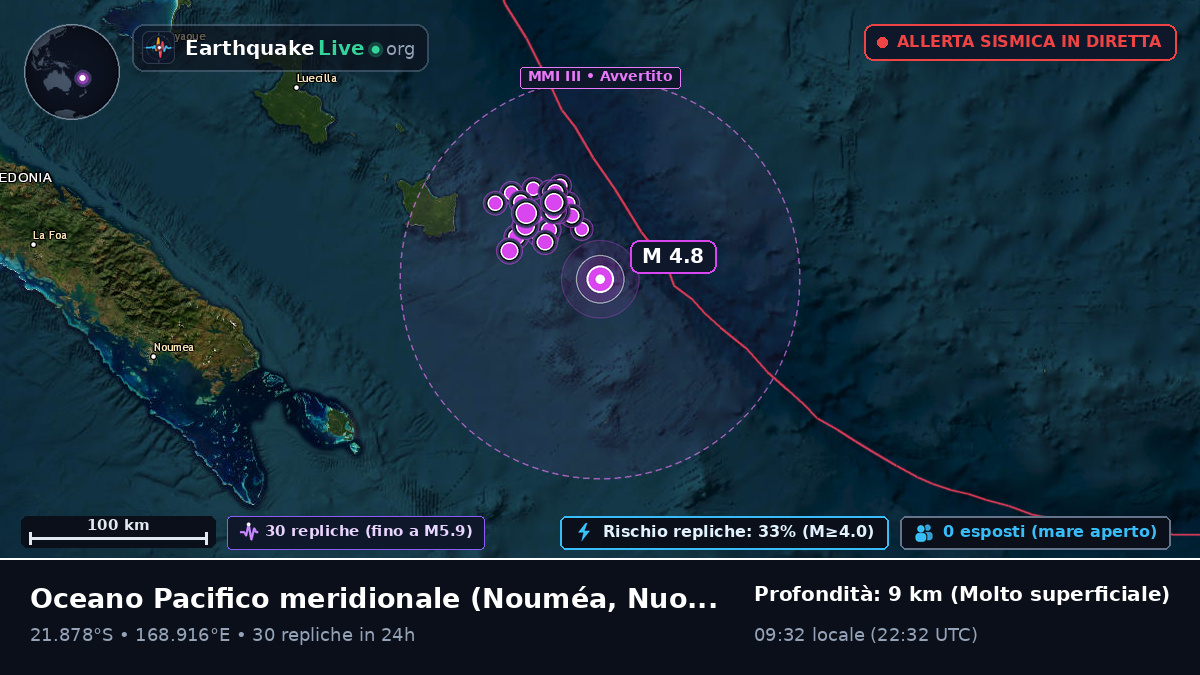 Oceano Pacifico meridionale (Nuova Caledonia)
