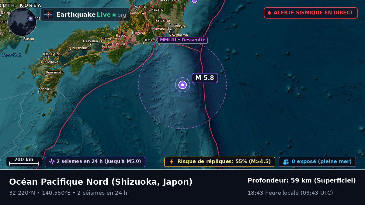 Océan Pacifique Nord (Japon)
