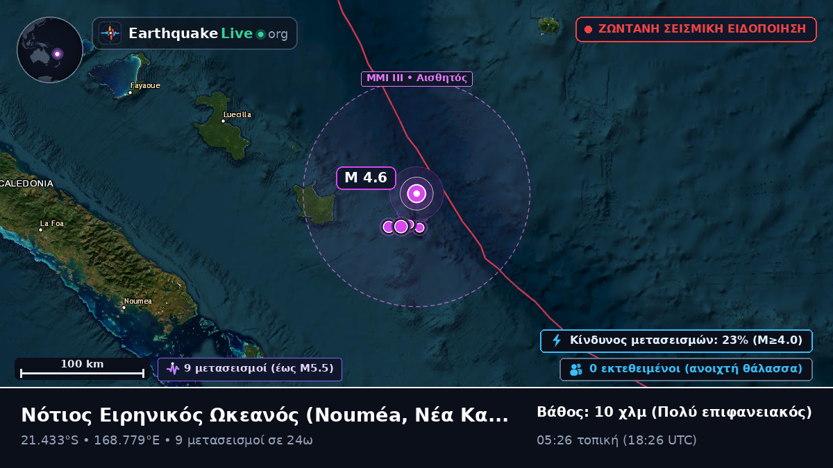 Νότιος Ειρηνικός Ωκεανός (Νέα Καληδονία)