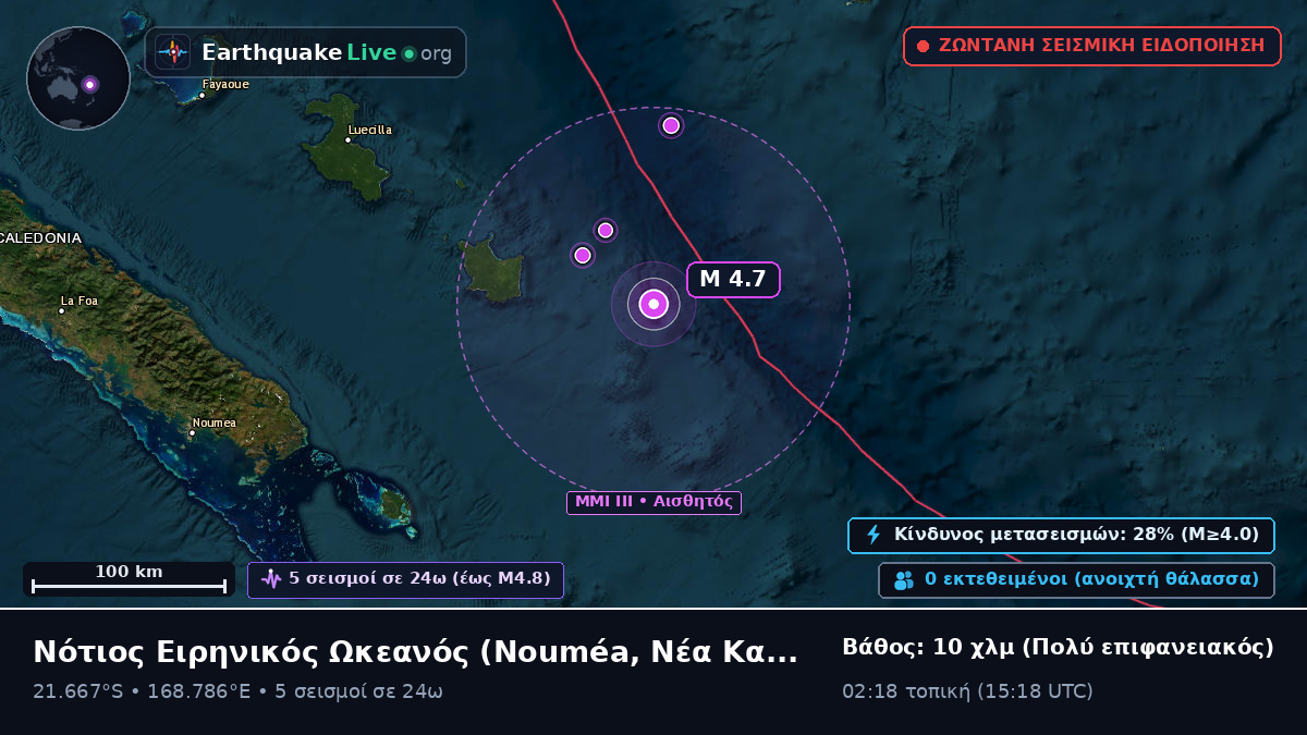 Νότιος Ειρηνικός Ωκεανός (Νέα Καληδονία)