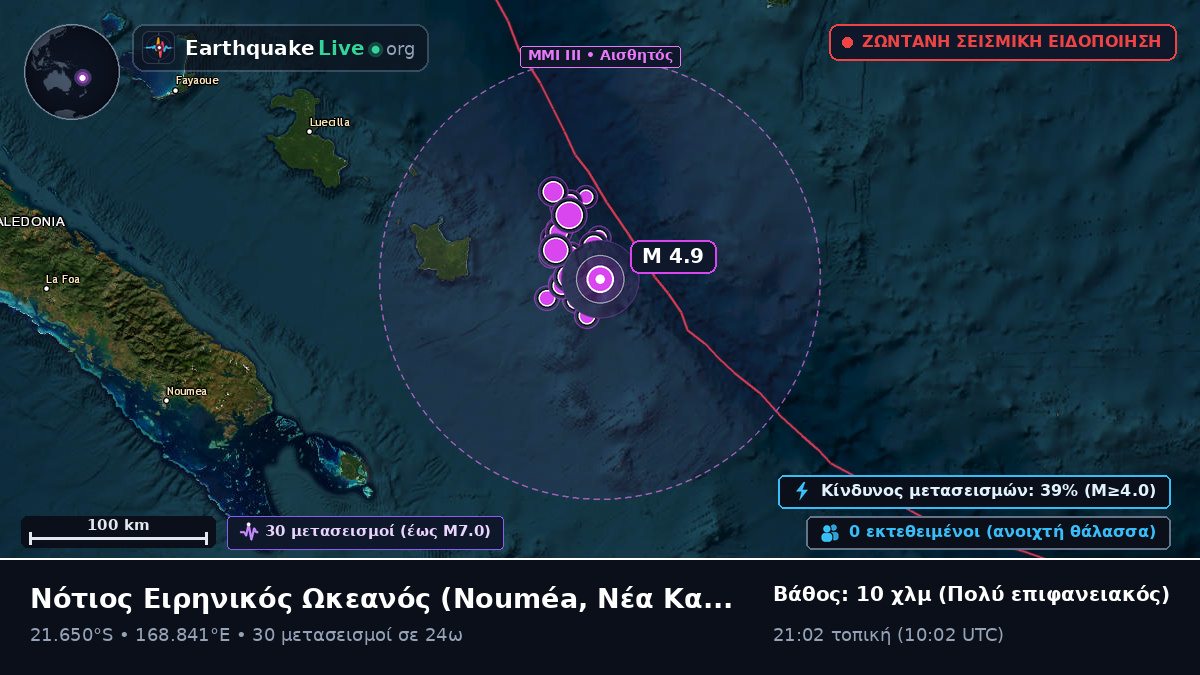 Νότιος Ειρηνικός Ωκεανός (Νέα Καληδονία)