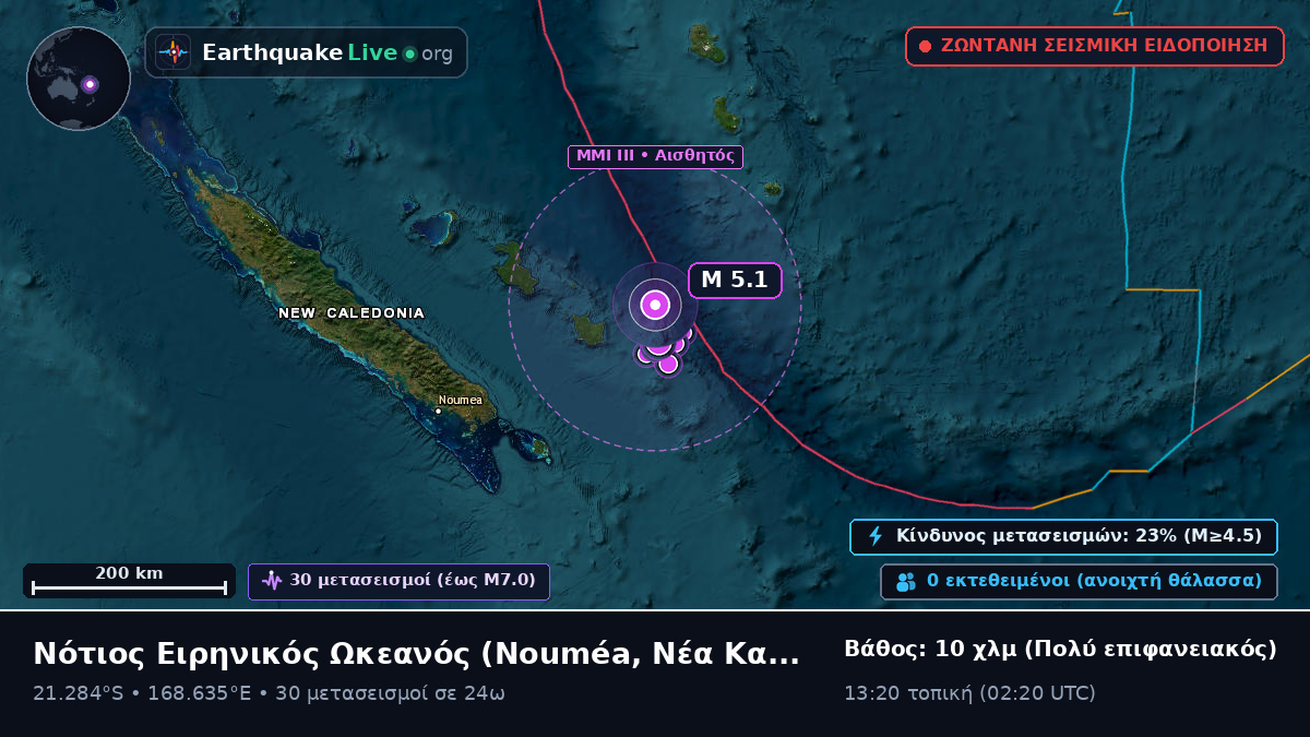 Νότιος Ειρηνικός Ωκεανός (Νέα Καληδονία)