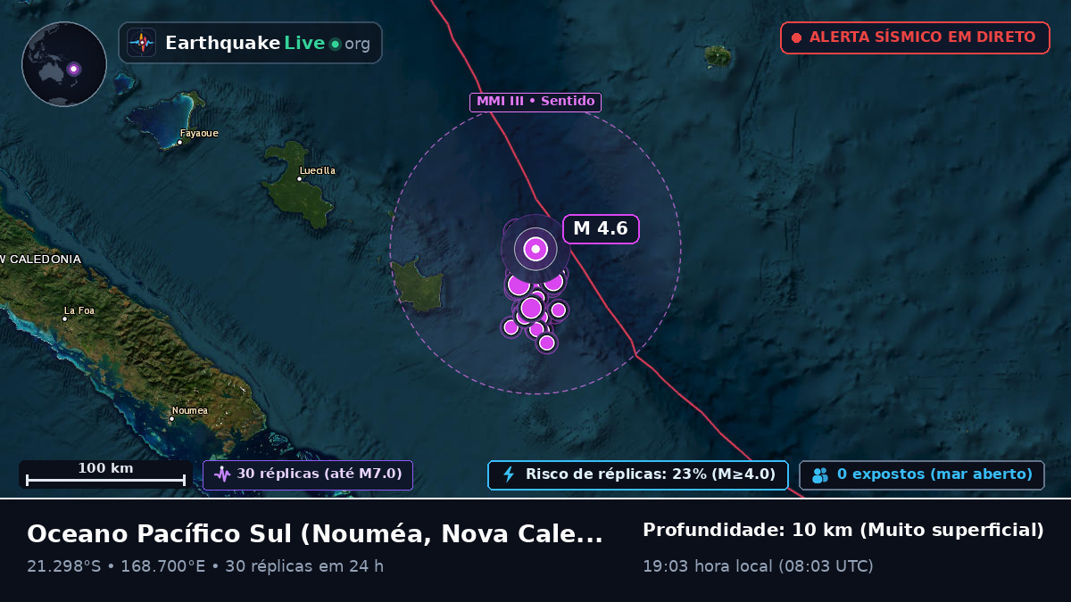 Oceano Pacífico Sul (Nova Caledónia)