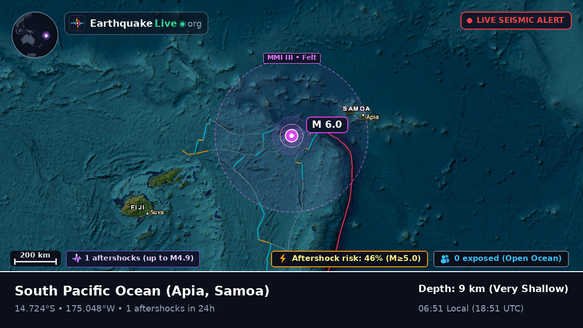 South Pacific Ocean (Samoa)